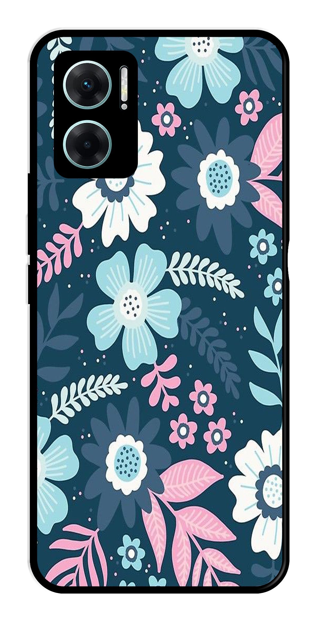 Flower Leaves Design Metal Mobile Case for Redmi 11 Prime 5G Flower Leaves Design Metal Mobile Case for Redmi 11 Prime 5G (Design No -50)