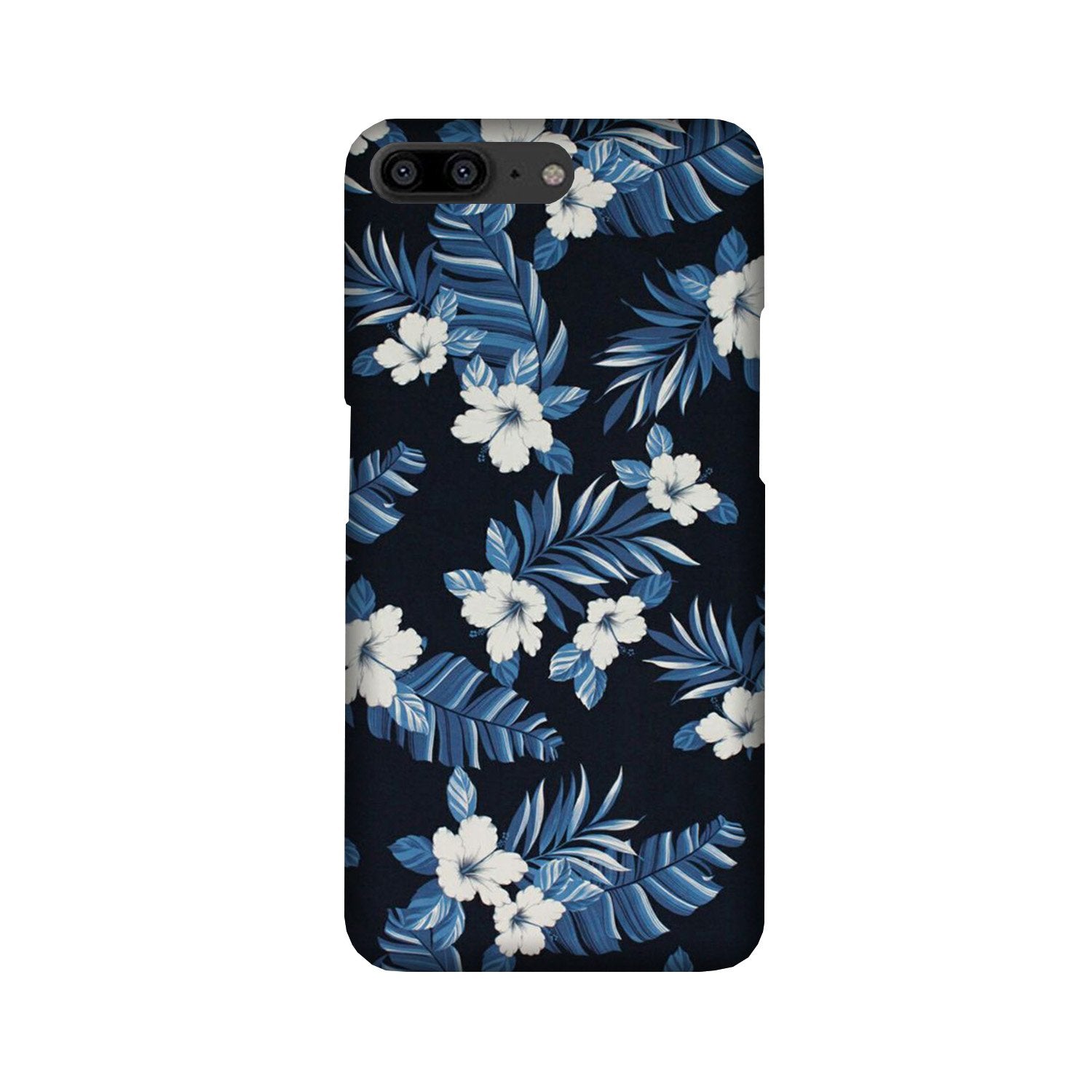 White flowers Blue Background2 Case for OnePlus 5 White flowers Blue Background2 Case for OnePlus 5
