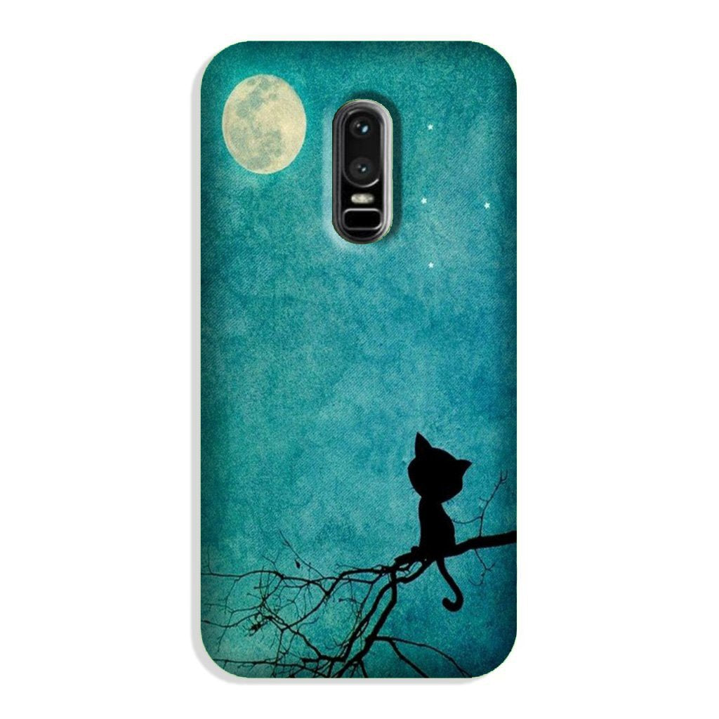 Moon cat Case for OnePlus 6 Moon cat Case for OnePlus 6