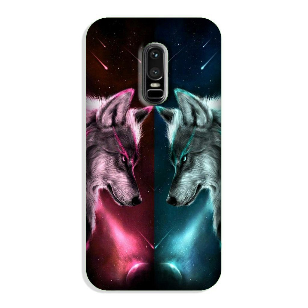 Wolf fight Case for OnePlus 6 (Design No. 221) Wolf fight Case for OnePlus 6 (Design No. 221)