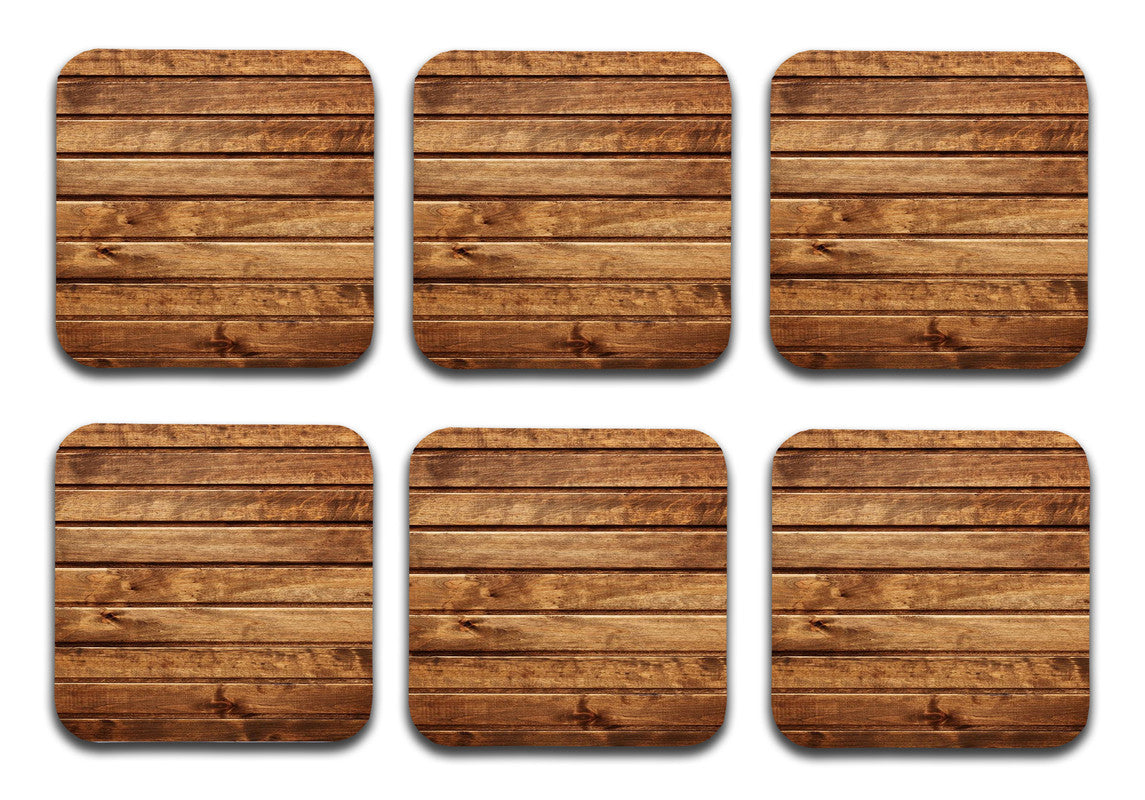 Wooden 7 Designer Printed Square Tea Coasters (MDF Wooden, Set of 6 Pieces) Wooden 7 Designer Printed Square Tea Coasters (MDF Wooden, Set of 6 Pieces)