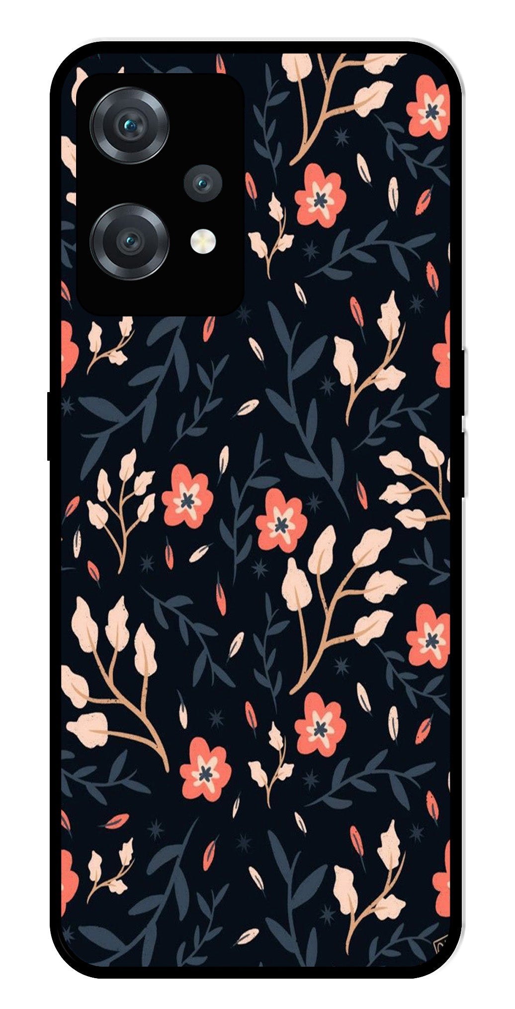 Floral Pattern Metal Mobile Case for OnePlus Nord CE 2 Lite 5G Floral Pattern Metal Mobile Case for OnePlus Nord CE 2 Lite 5G