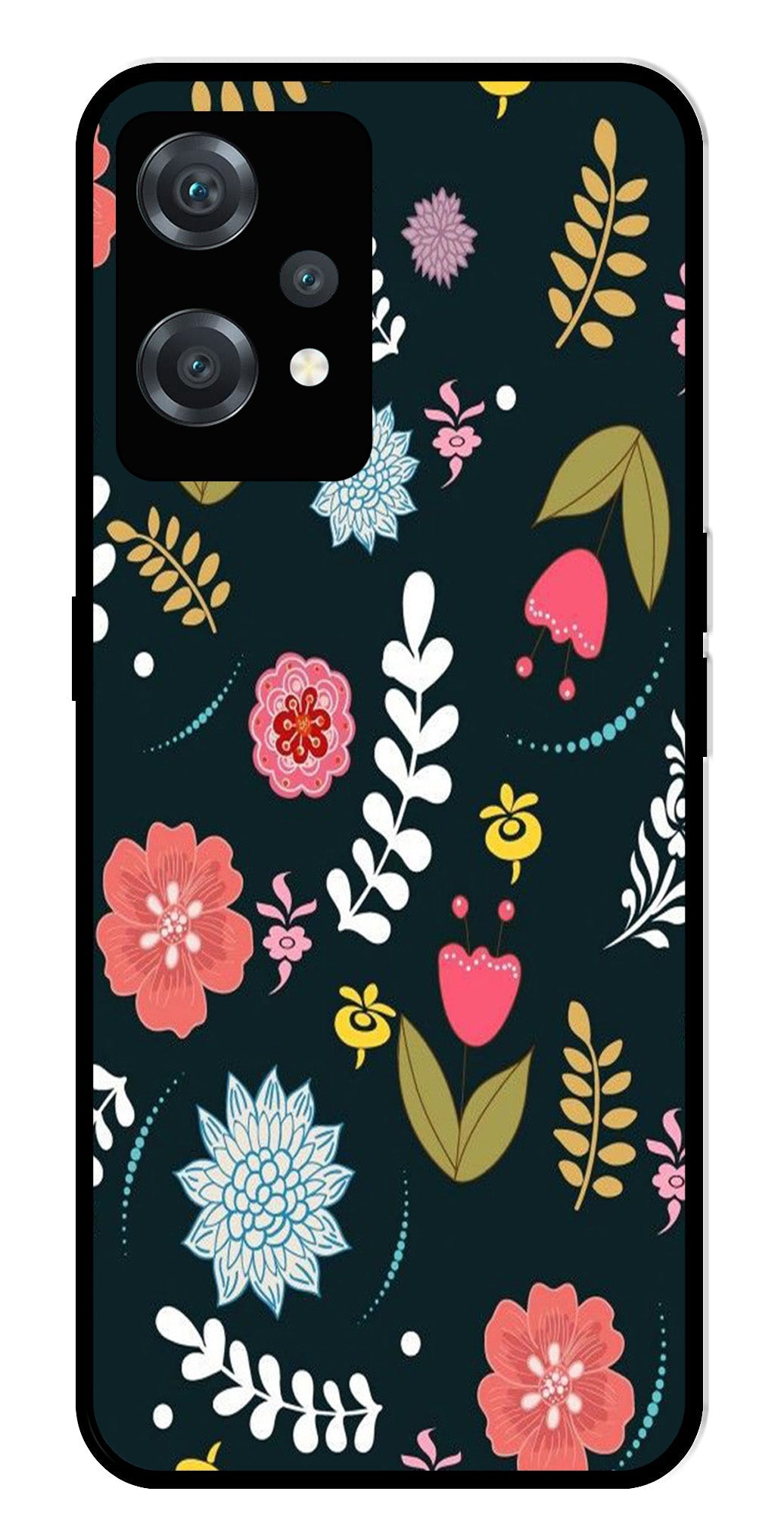 Floral Pattern2 Metal Mobile Case for OnePlus Nord CE 2 Lite 5G Floral Pattern2 Metal Mobile Case for OnePlus Nord CE 2 Lite 5G
