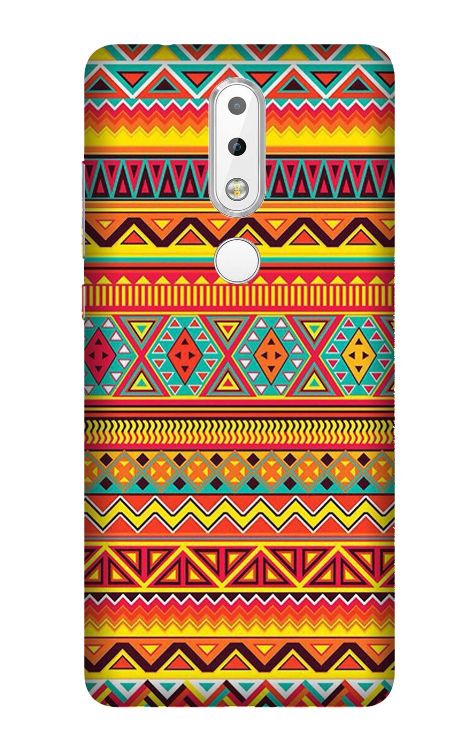 Zigzag line pattern Mobile Back Case for Nokia 3.1 Plus (Design - 4) Zigzag line pattern Case for Nokia 3.1 Plus