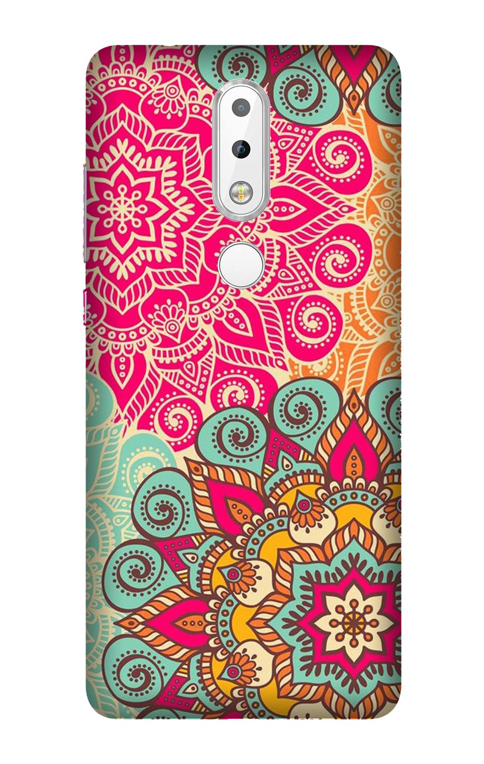 Rangoli art Mobile Back Case for Nokia 3.1 Plus (Design - 6) Rangoli art Case for Nokia 3.1 Plus