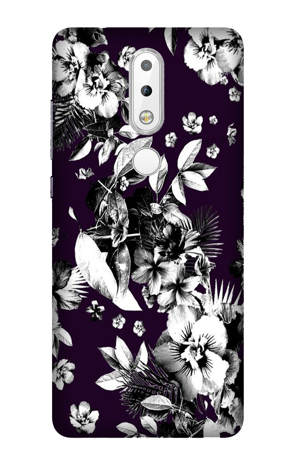 white flowers Mobile Back Case for Nokia 3.1 Plus (Design - 7) white flowers Case for Nokia 3.1 Plus