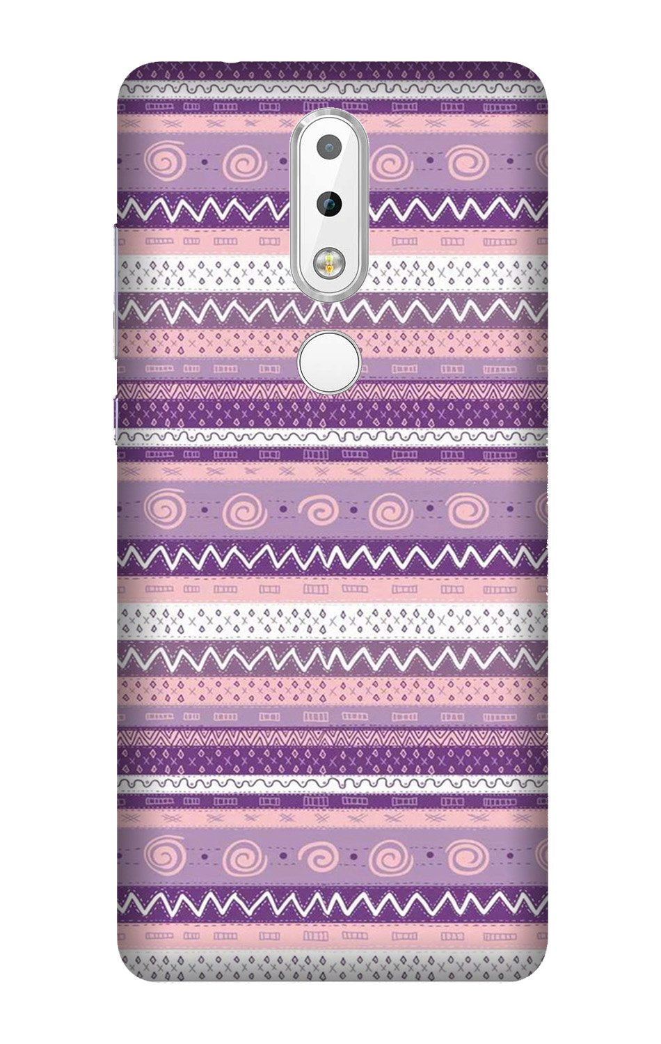 Zigzag line pattern3 Mobile Back Case for Nokia 3.1 Plus (Design - 11) Zigzag line pattern3 Case for Nokia 3.1 Plus