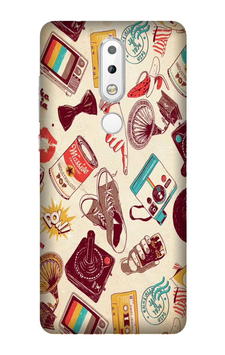 Vintage Mobile Back Case for Nokia 3.1 Plus (Design - 35) Vintage Case for Nokia 3.1 Plus