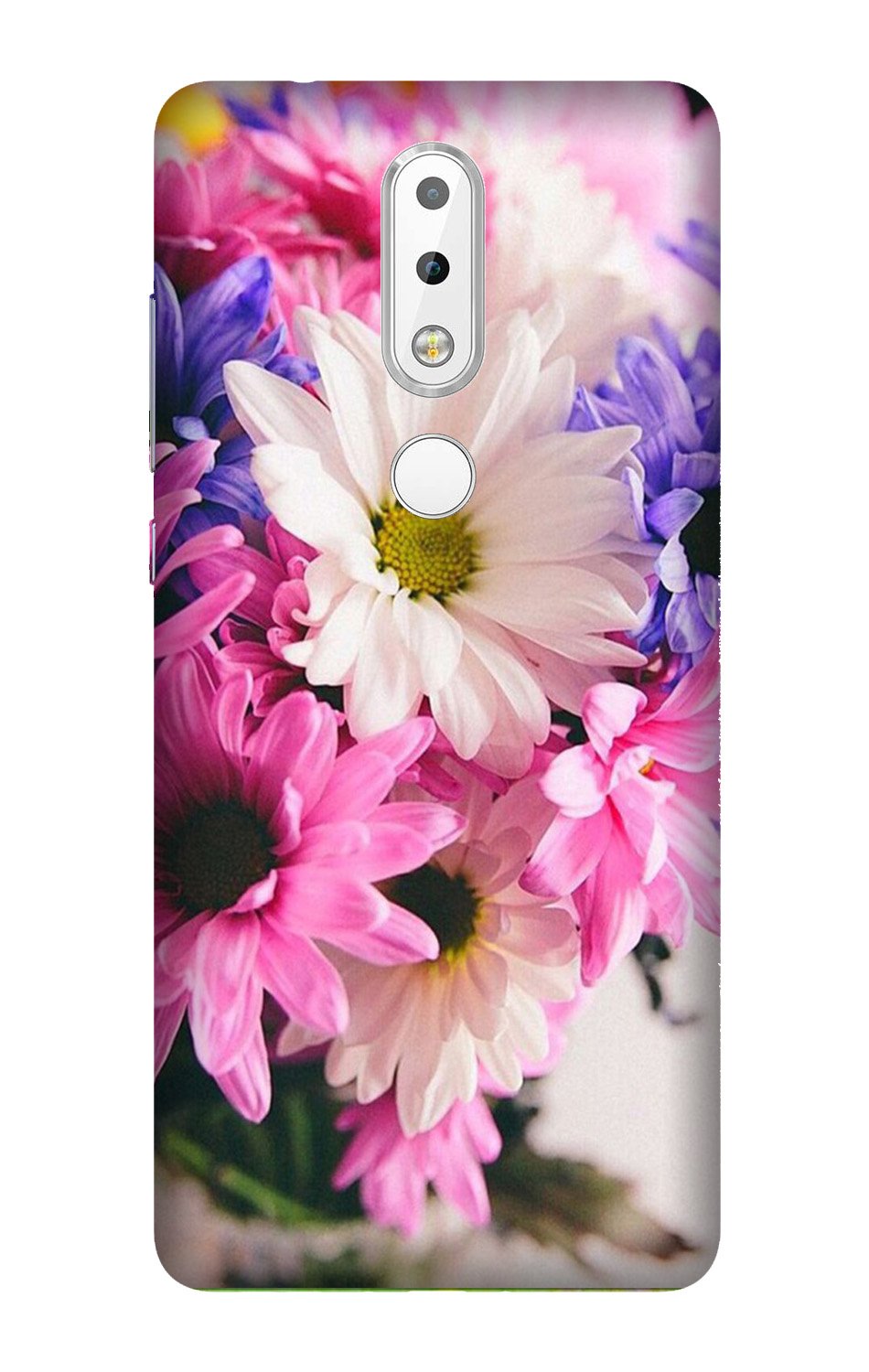 Coloful Daisy Mobile Back Case for Nokia 3.1 Plus (Design - 73) Coloful Daisy Case for Nokia 3.1 Plus