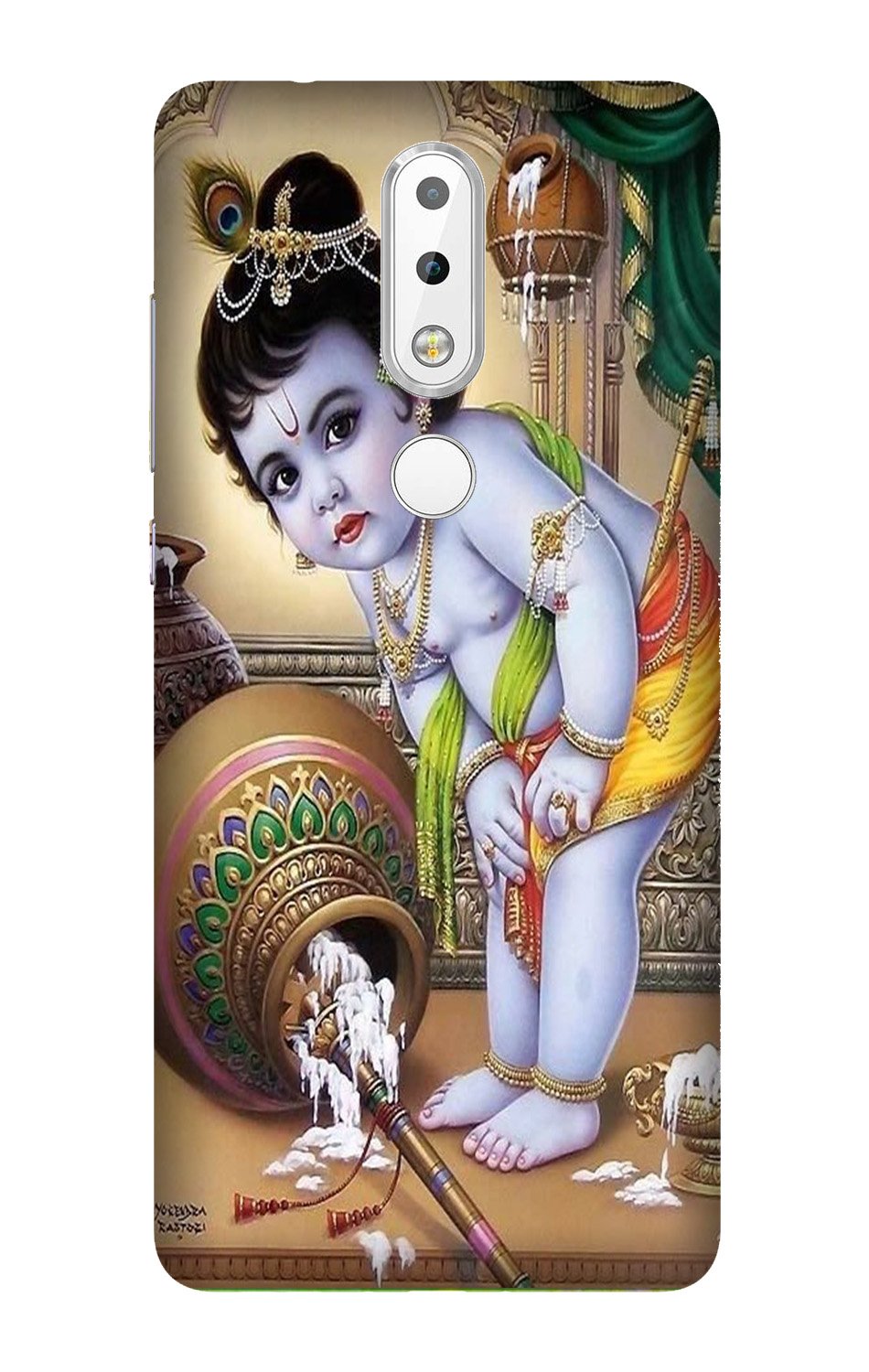 Bal Gopal2 Mobile Back Case for Nokia 3.1 Plus (Design - 85) Bal Gopal2 Case for Nokia 3.1 Plus