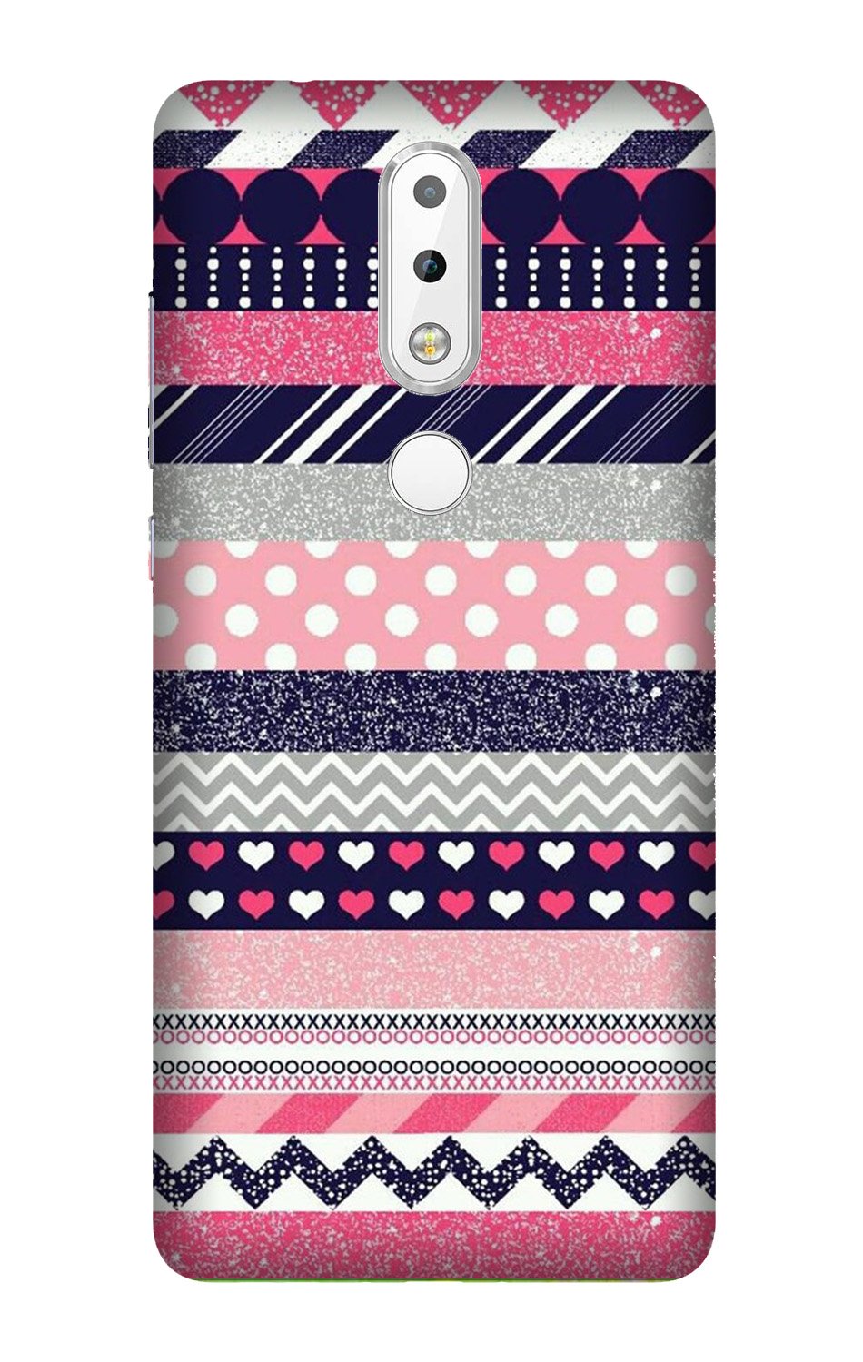 Pattern3 Mobile Back Case for Nokia 3.1 Plus (Design - 90) Pattern3 Case for Nokia 3.1 Plus