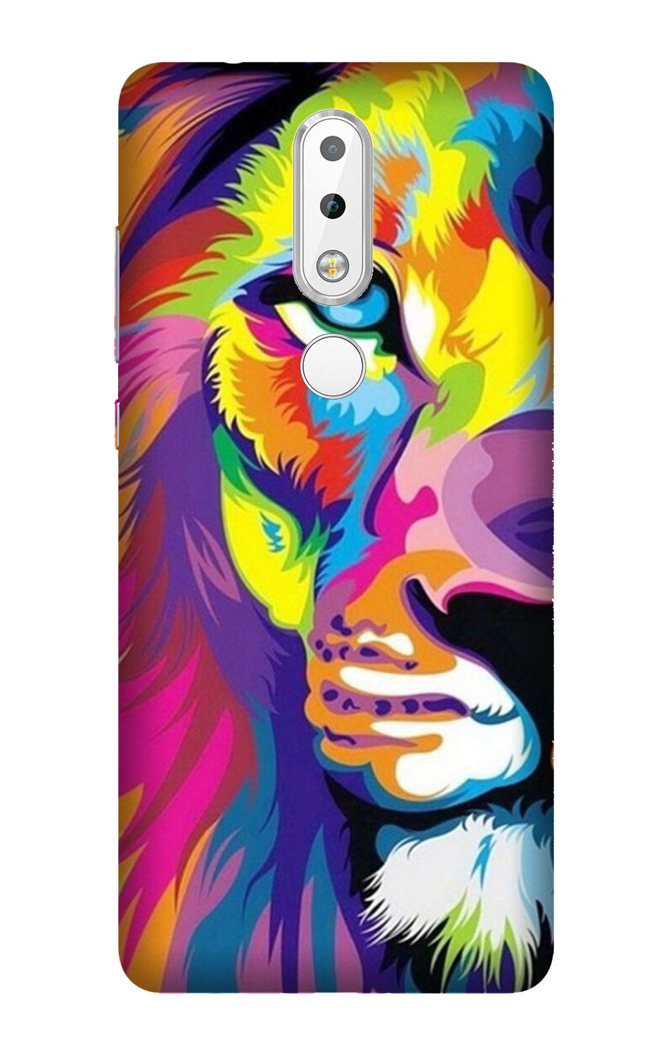 Colorful Lion Mobile Back Case for Nokia 3.1 Plus (Design - 110) Colorful Lion Case for Nokia 3.1 Plus (Design - 110)