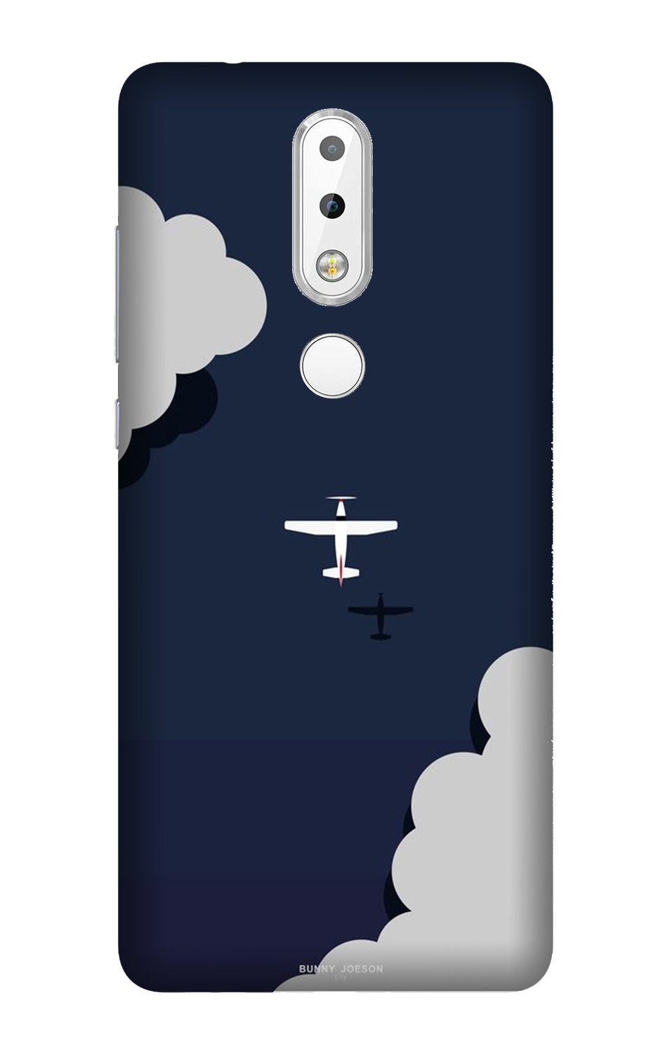Clouds Plane Mobile Back Case for Nokia 3.1 Plus (Design - 196) Clouds Plane Case for Nokia 3.1 Plus (Design - 196)