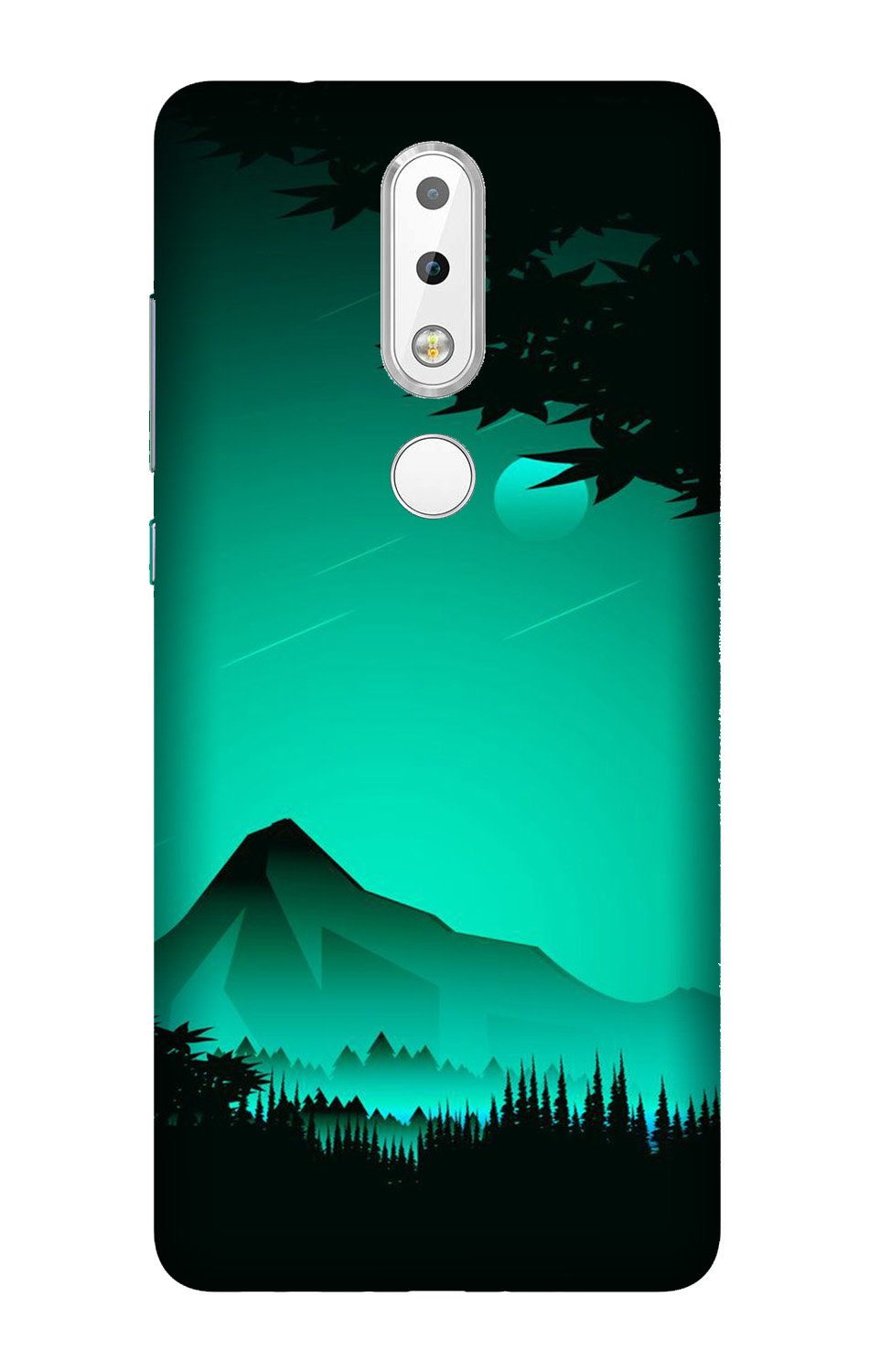 Moon Mountain Mobile Back Case for Nokia 3.1 Plus (Design - 204) Moon Mountain Case for Nokia 3.1 Plus (Design - 204)
