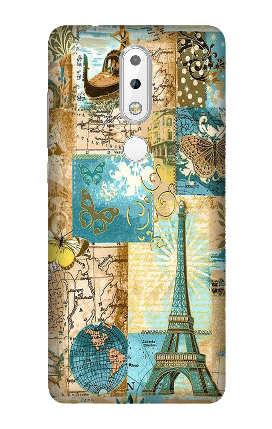 Travel Eiffel Tower Mobile Back Case for Nokia 3.1 Plus (Design - 206) Travel Eiffel Tower Case for Nokia 3.1 Plus (Design No. 206)