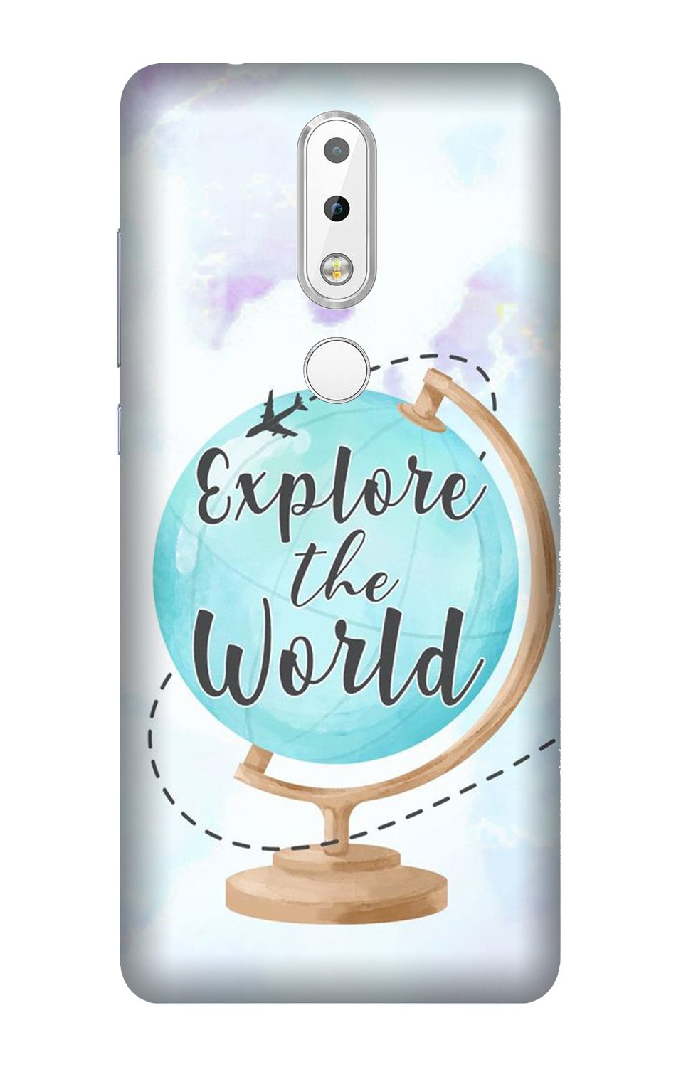 Explore the World Mobile Back Case for Nokia 3.1 Plus (Design - 207) Explore the World Case for Nokia 3.1 Plus (Design No. 207)