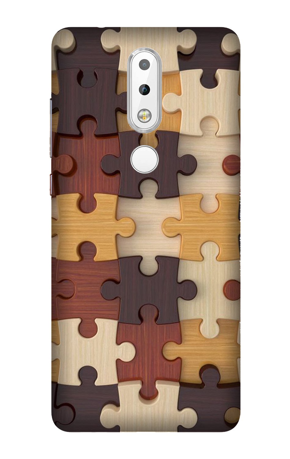 Puzzle Pattern Mobile Back Case for Nokia 3.1 Plus (Design - 217) Puzzle Pattern Case for Nokia 3.1 Plus (Design No. 217)