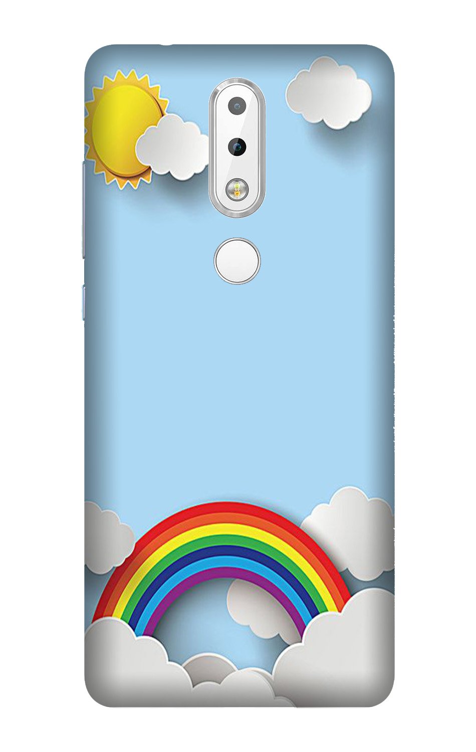 Rainbow Mobile Back Case for Nokia 3.1 Plus (Design - 225) Rainbow Case for Nokia 3.1 Plus (Design No. 225)