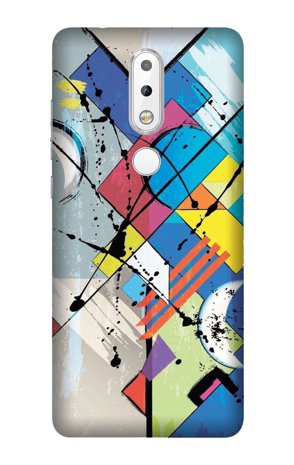 Modern Art Mobile Back Case for Nokia 3.1 Plus (Design - 235) Modern Art Case for Nokia 3.1 Plus (Design No. 235)