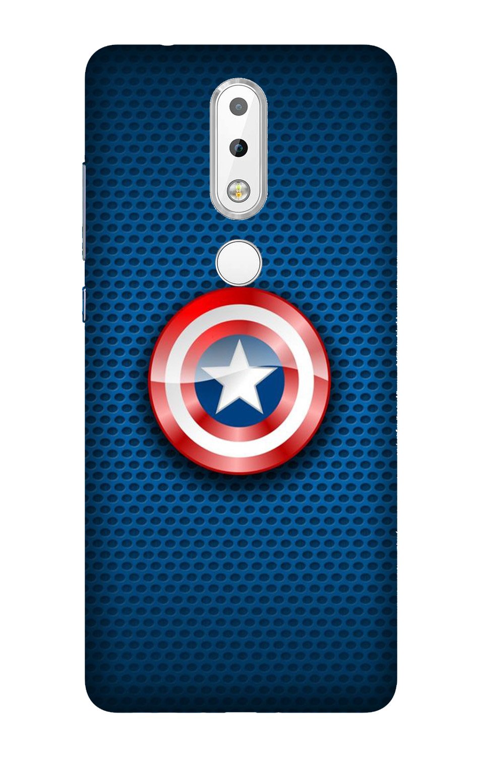 Captain America Shield Mobile Back Case for Nokia 3.1 Plus (Design - 253) Captain America Shield Case for Nokia 3.1 Plus (Design No. 253)