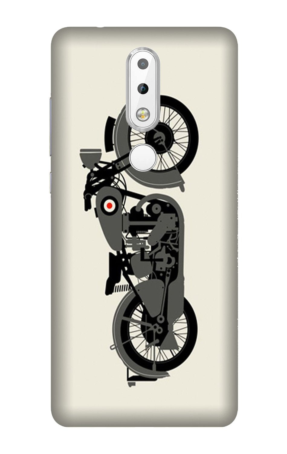 MotorCycle Mobile Back Case for Nokia 3.1 Plus (Design - 259) MotorCycle Case for Nokia 3.1 Plus (Design No. 259)