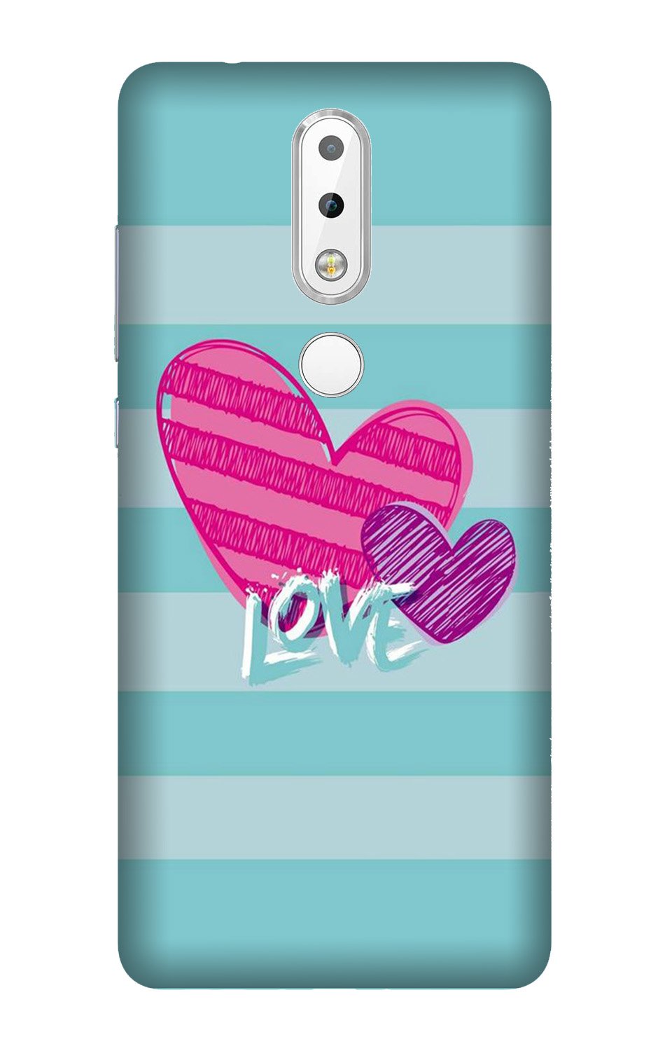 Love Mobile Back Case for Nokia 3.1 Plus (Design - 299) Love Case for Nokia 3.1 Plus (Design No. 299)