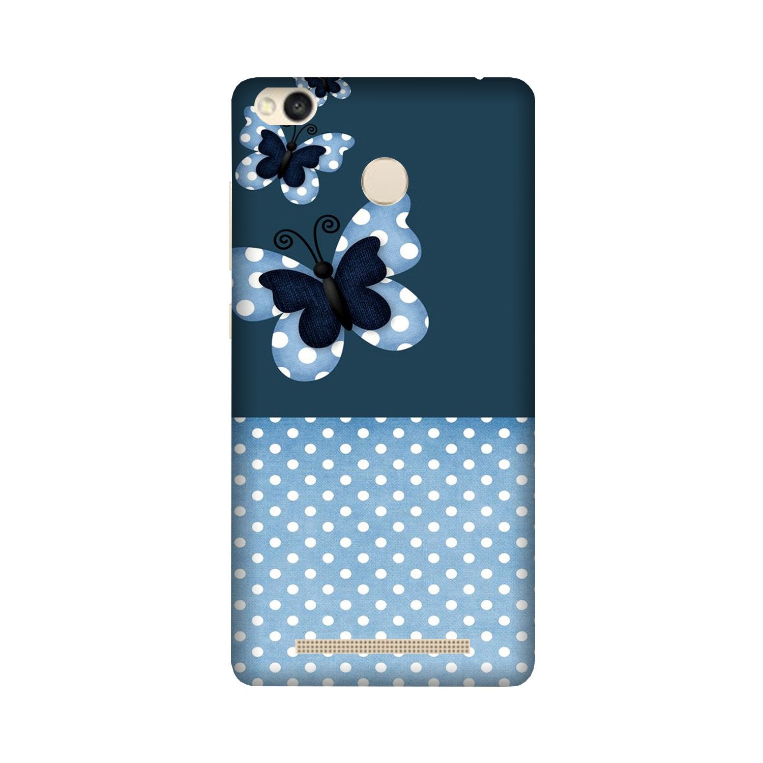 White dots Butterfly Case for Redmi 3S Prime White dots Butterfly Case for Redmi 3S Prime