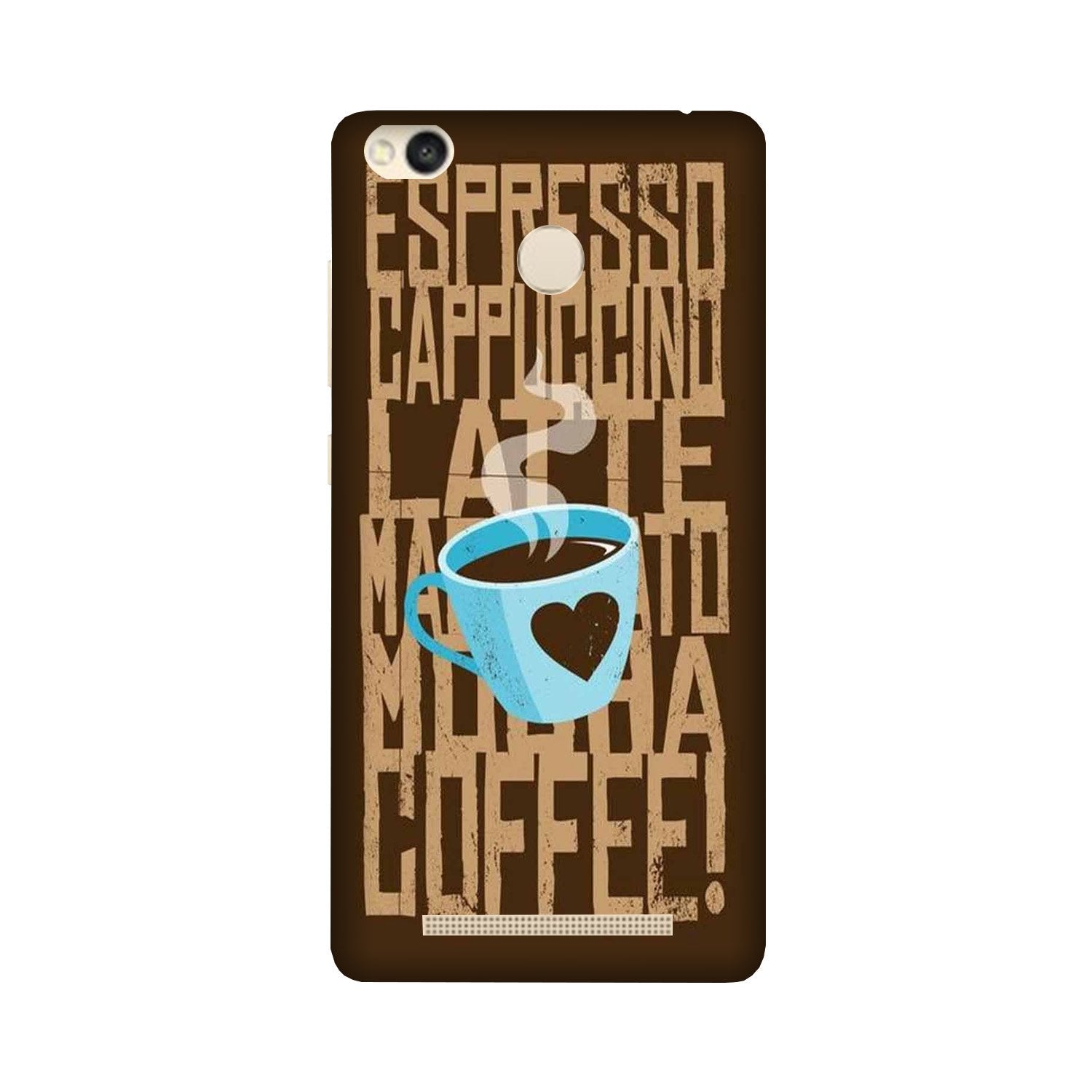 Love Coffee Mobile Back Case for Redmi 3S Prime (Design - 351) Love Coffee Mobile Back Case for Redmi 3S Prime (Design - 351)