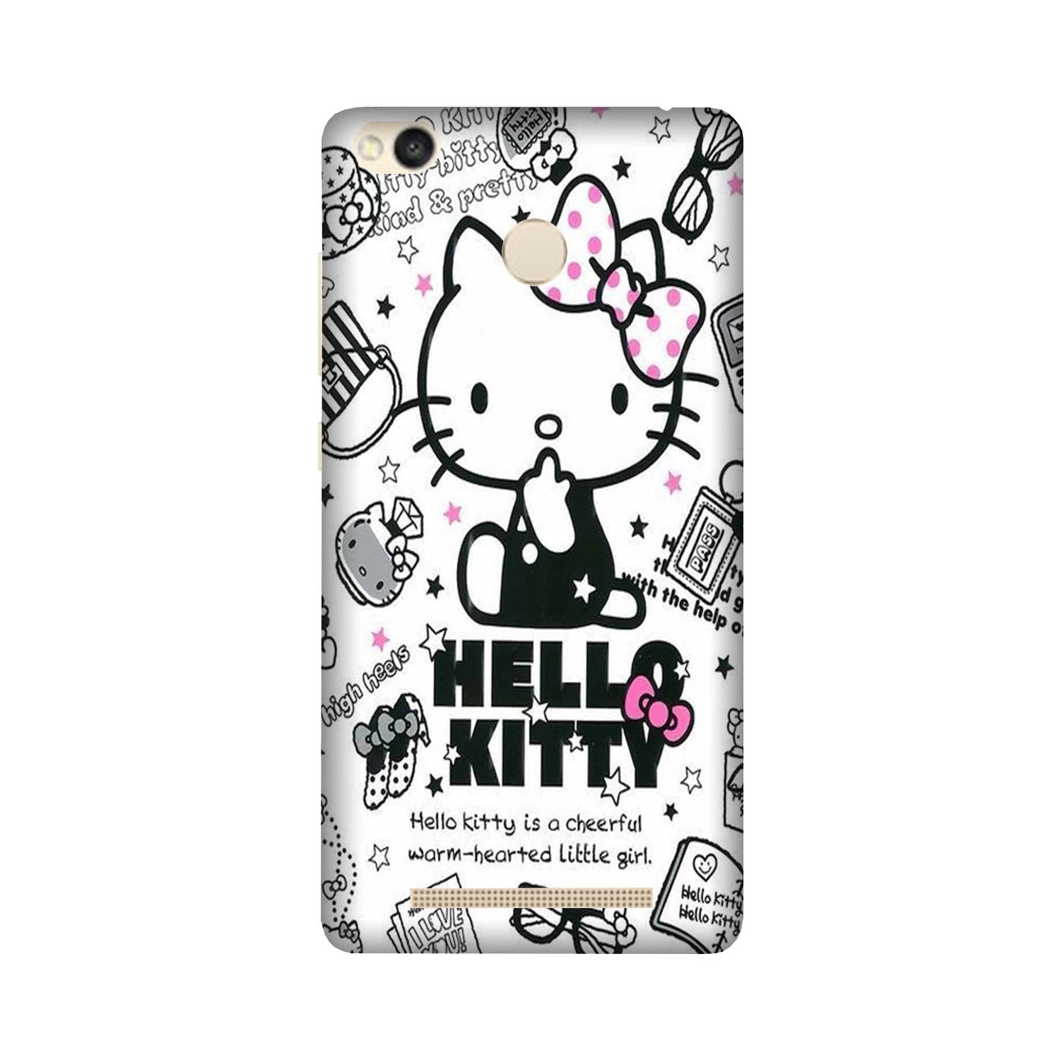 Hello Kitty Mobile Back Case for Redmi 3S Prime (Design - 361) Hello Kitty Mobile Back Case for Redmi 3S Prime (Design - 361)