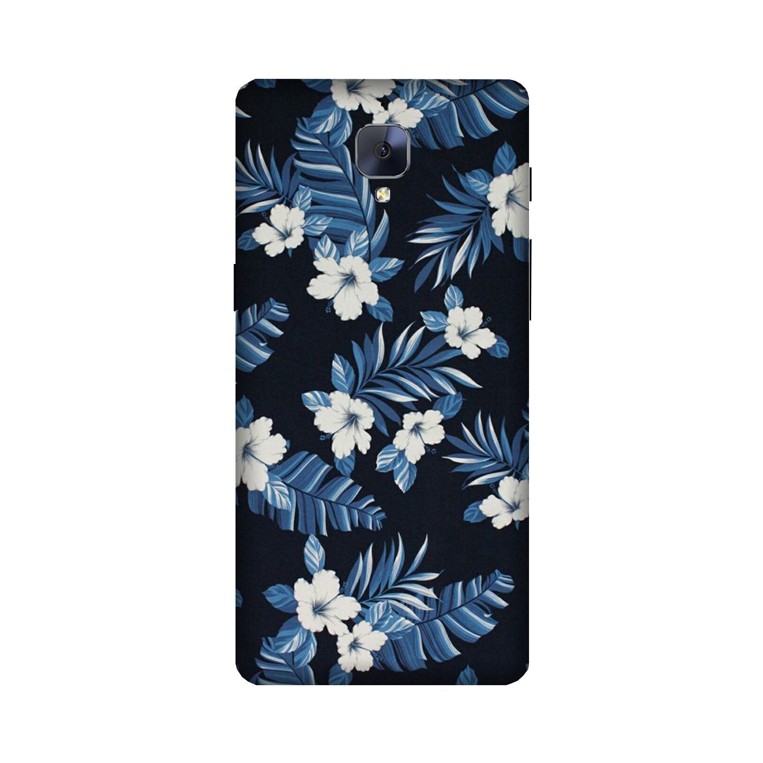 White flowers Blue Background2 Case for OnePlus 3/ 3T White flowers Blue Background2 Case for OnePlus 3/ 3T