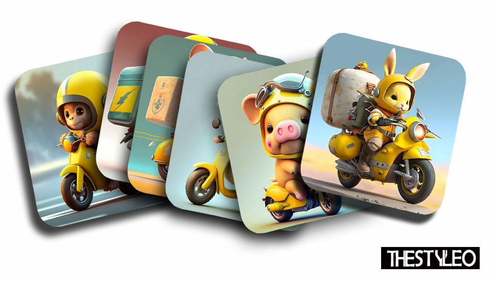 Cute Panda MDF Wooden Printed Square Coasters for Home and Kitchen | Dining Table Decor (Set of 6 Pieces) Cute Panda MDF Wooden Printed Square Coasters for Home and Kitchen | Dining Table Decor (Set of 6 Pieces)