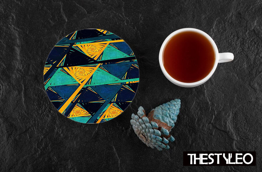 Marble Designer Printed Round Tea Coasters (MDF Wooden, Set Of 6 Pieces) Marble Designer Printed Round Tea Coasters (MDF Wooden, Set Of 6 Pieces)