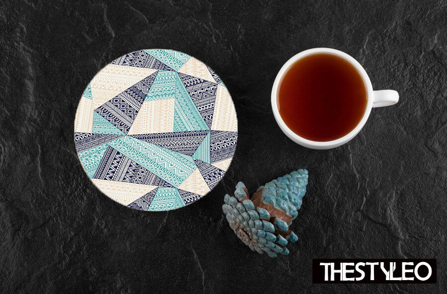 Marble Pattern Designer Printed Round Tea Coasters (MDF Wooden, Set Of 6 Pieces) Marble Pattern Designer Printed Round Tea Coasters (MDF Wooden, Set Of 6 Pieces)