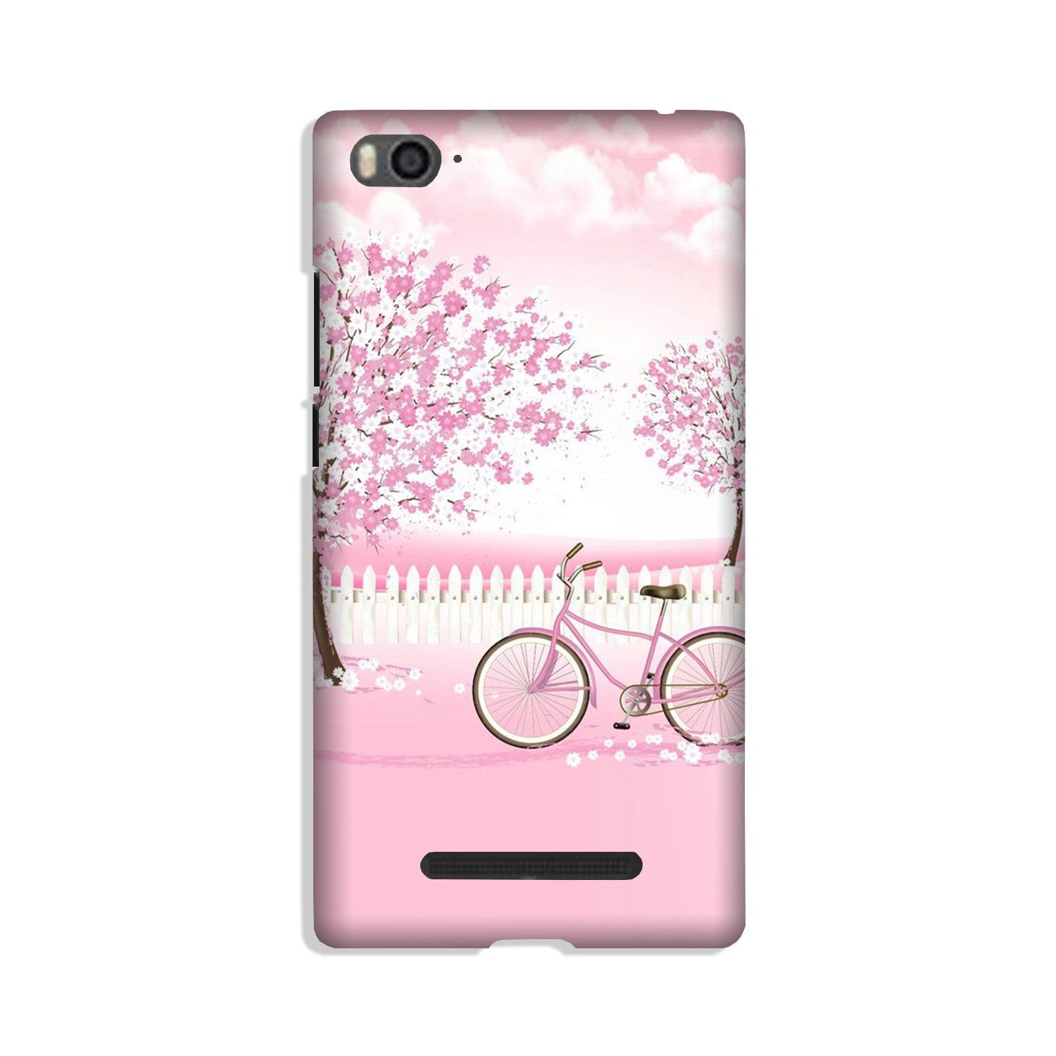 Pink Flowers Cycle Case for Redmi 4A (Design - 102) Pink Flowers Cycle Case for Redmi 4A (Design - 102)