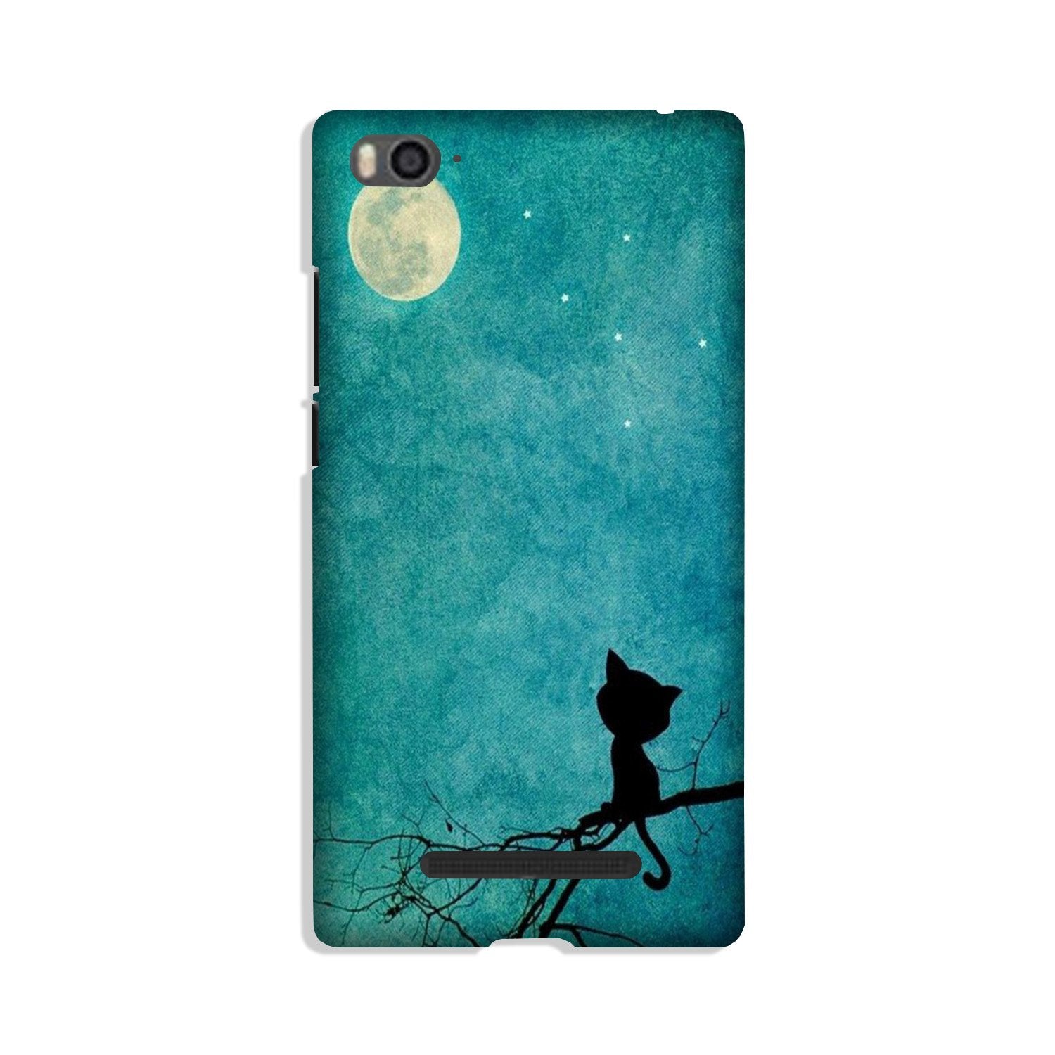 Moon cat Mobile Back Case for Xiaomi Mi 4i (Design - 70) Moon cat Case for Xiaomi Mi 4i