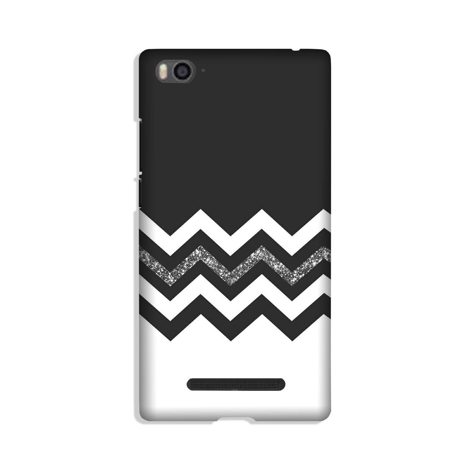 Black white Pattern2Mobile Back Case for Xiaomi Mi 4i (Design - 83) Black white Pattern2Case for Xiaomi Mi 4i