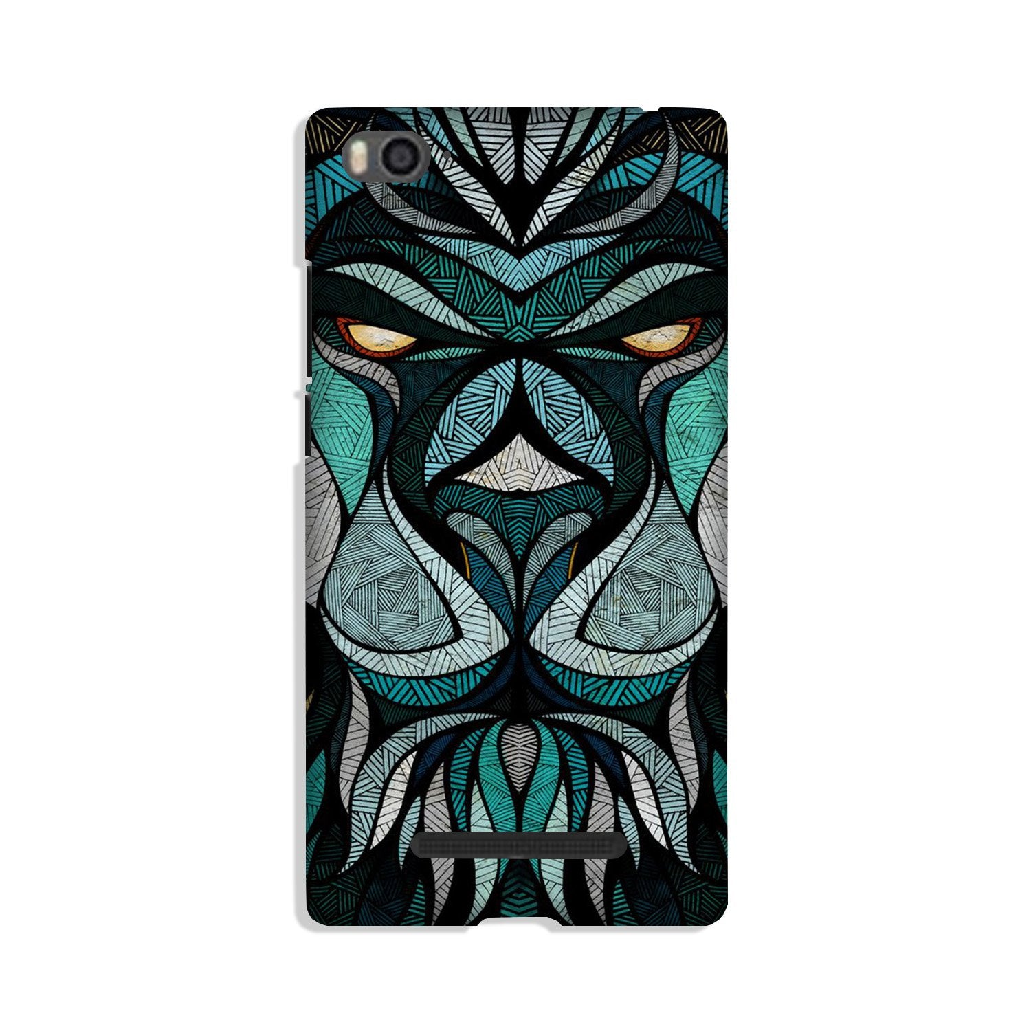 Lion Mobile Back Case for Xiaomi Mi 4i (Design - 97) Lion Case for Xiaomi Mi 4i