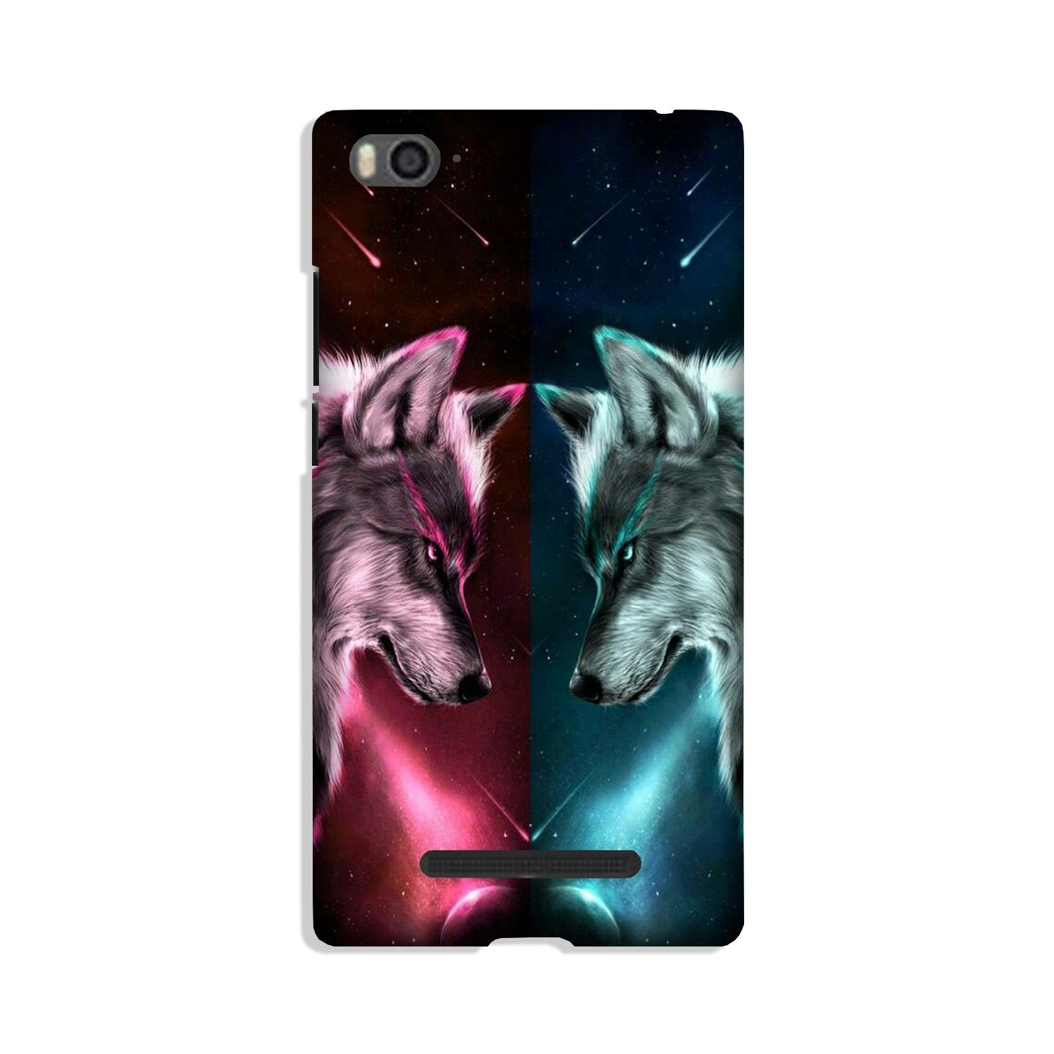 Wolf fight Mobile Back Case for Xiaomi Mi 4i (Design - 221) Wolf fight Case for Xiaomi Mi 4i (Design No. 221)