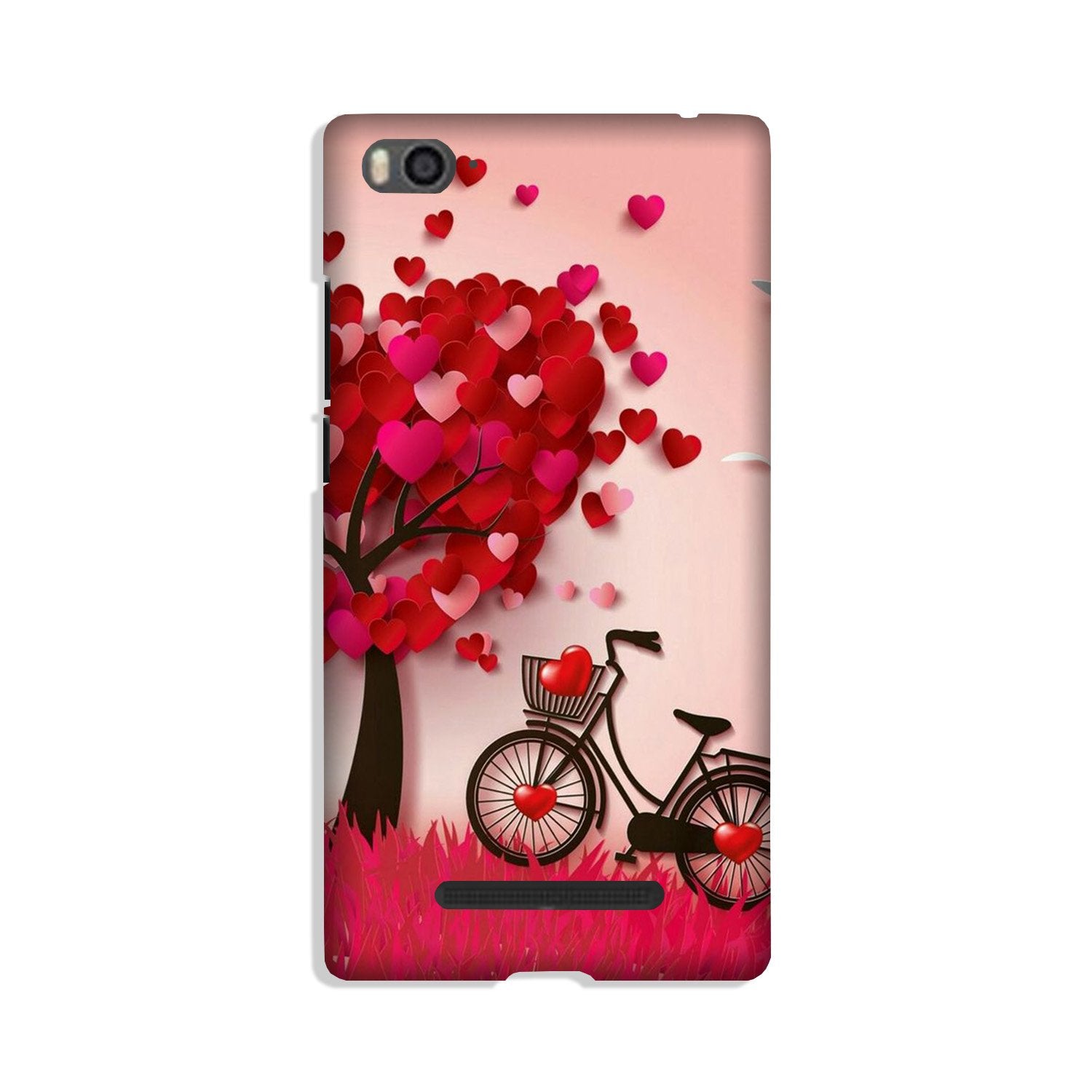 Red Heart Cycle Mobile Back Case for Xiaomi Mi 4i (Design - 222) Red Heart Cycle Case for Xiaomi Mi 4i (Design No. 222)