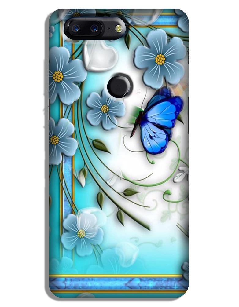 Blue Butterfly Case for OnePlus 5T Blue Butterfly Case for OnePlus 5T