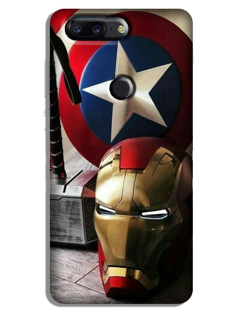 Ironman Captain America Case for OnePlus 5T (Design No. 254) Ironman Captain America Case for OnePlus 5T (Design No. 254)