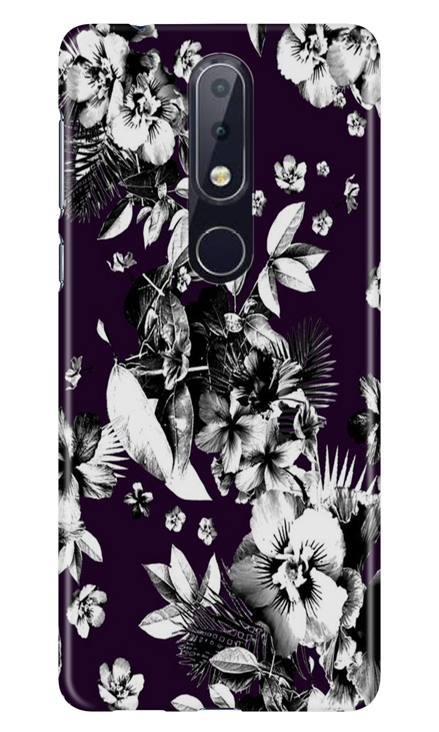 white flowers Case for Nokia 7.1 white flowers Case for Nokia 7.1