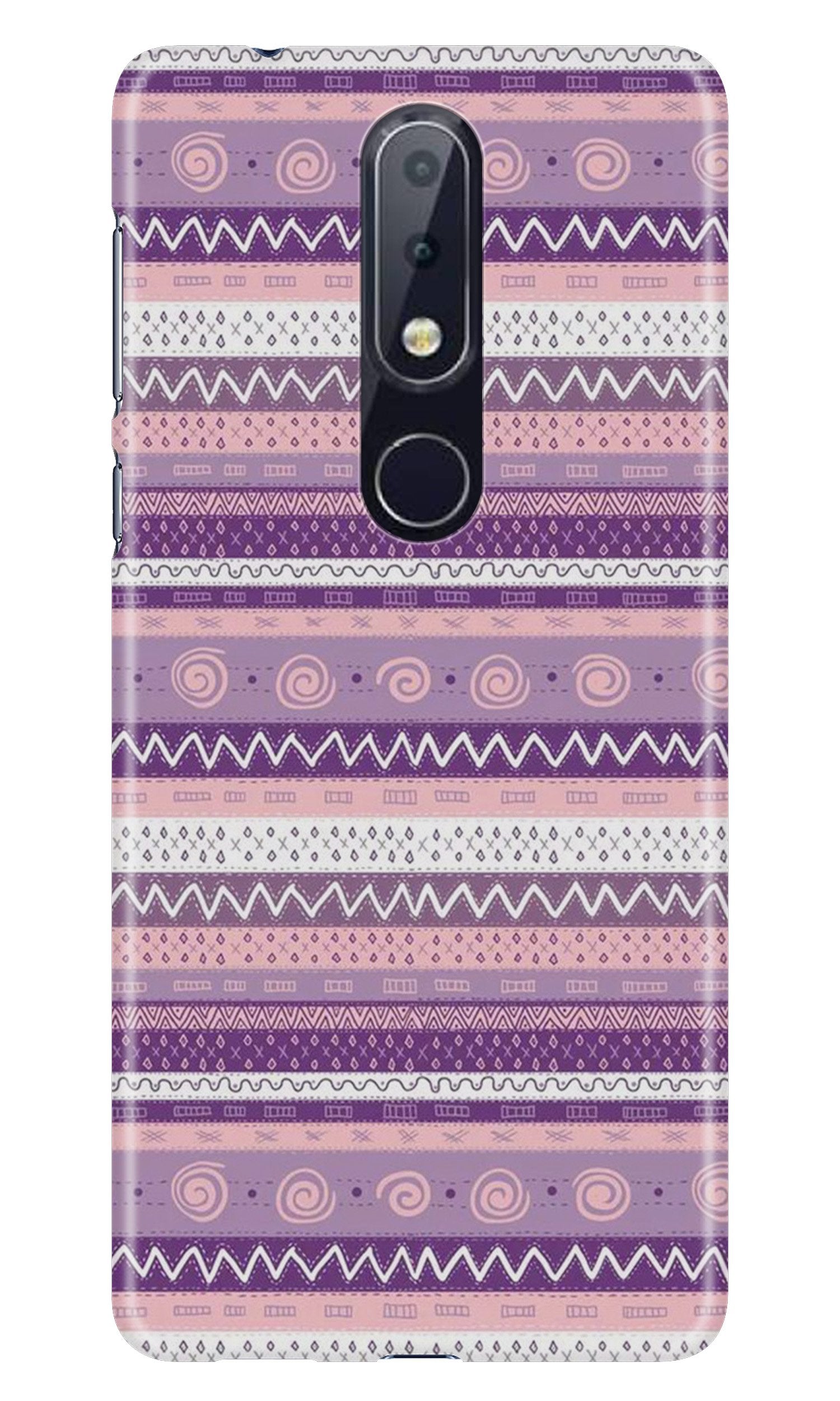 Zigzag line pattern3 Case for Nokia 6.1 Plus Zigzag line pattern3 Case for Nokia 6.1 Plus