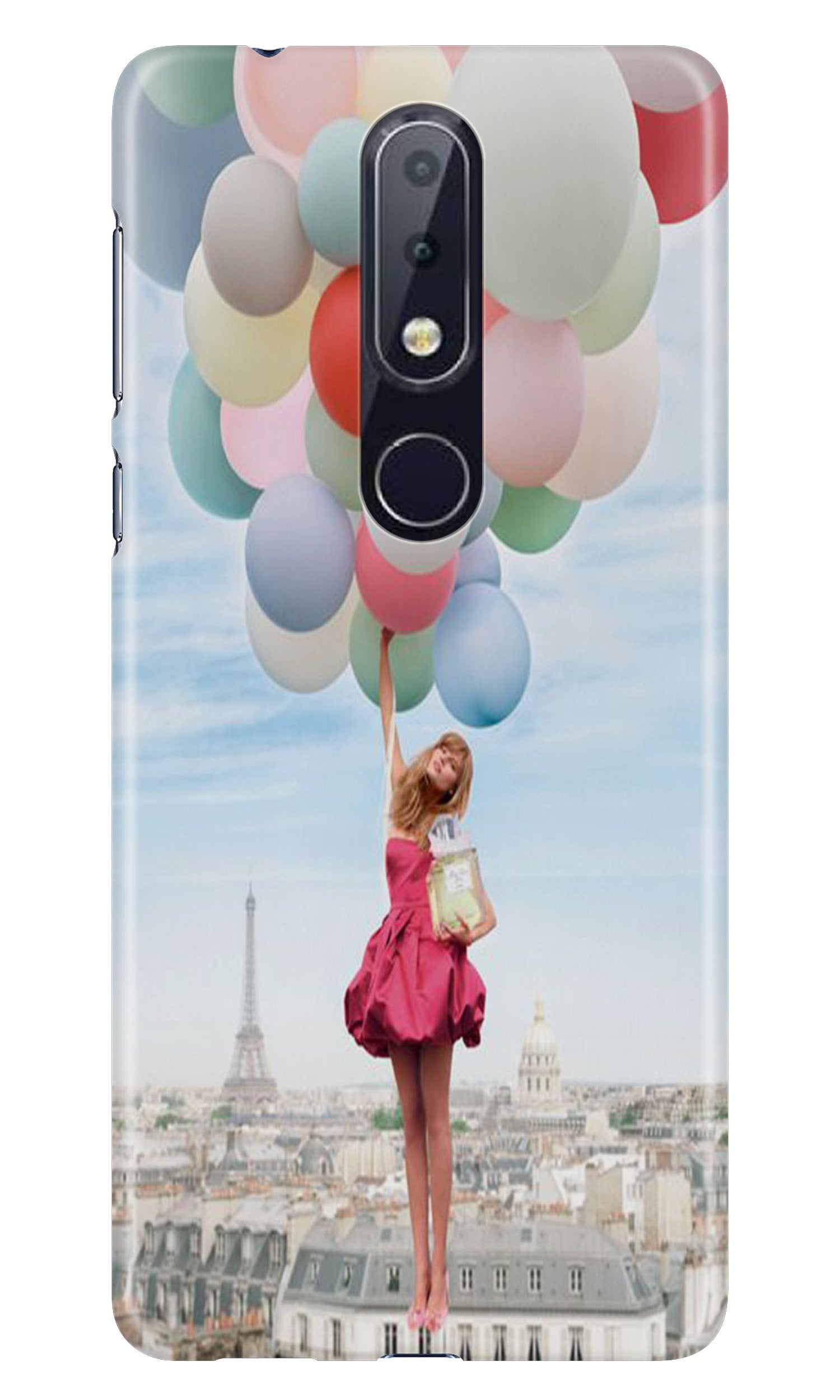 Girl with Baloon Case for Nokia 5.1 Plus Girl with Baloon Case for Nokia 5.1 Plus