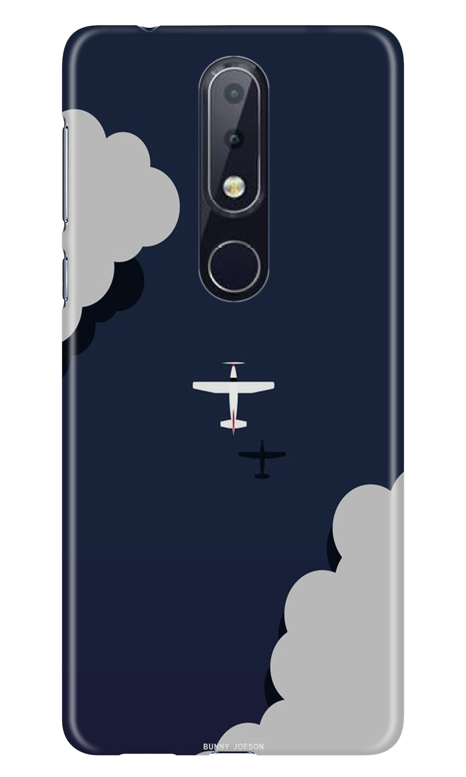 Clouds Plane Case for Nokia 7.1 (Design - 196) Clouds Plane Case for Nokia 7.1 (Design - 196)