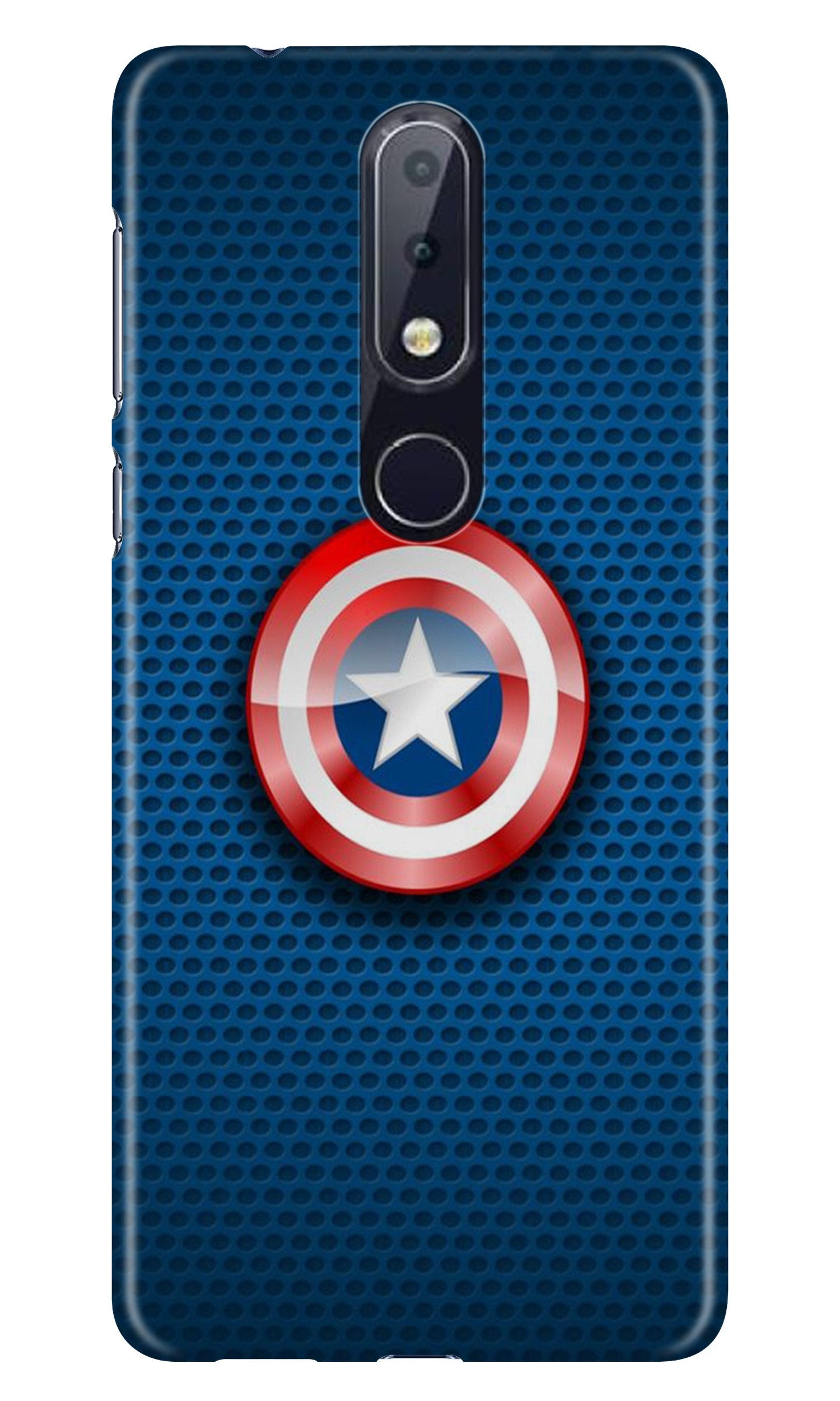 Captain America Shield Case for Nokia 7.1 (Design No. 253) Captain America Shield Case for Nokia 7.1 (Design No. 253)