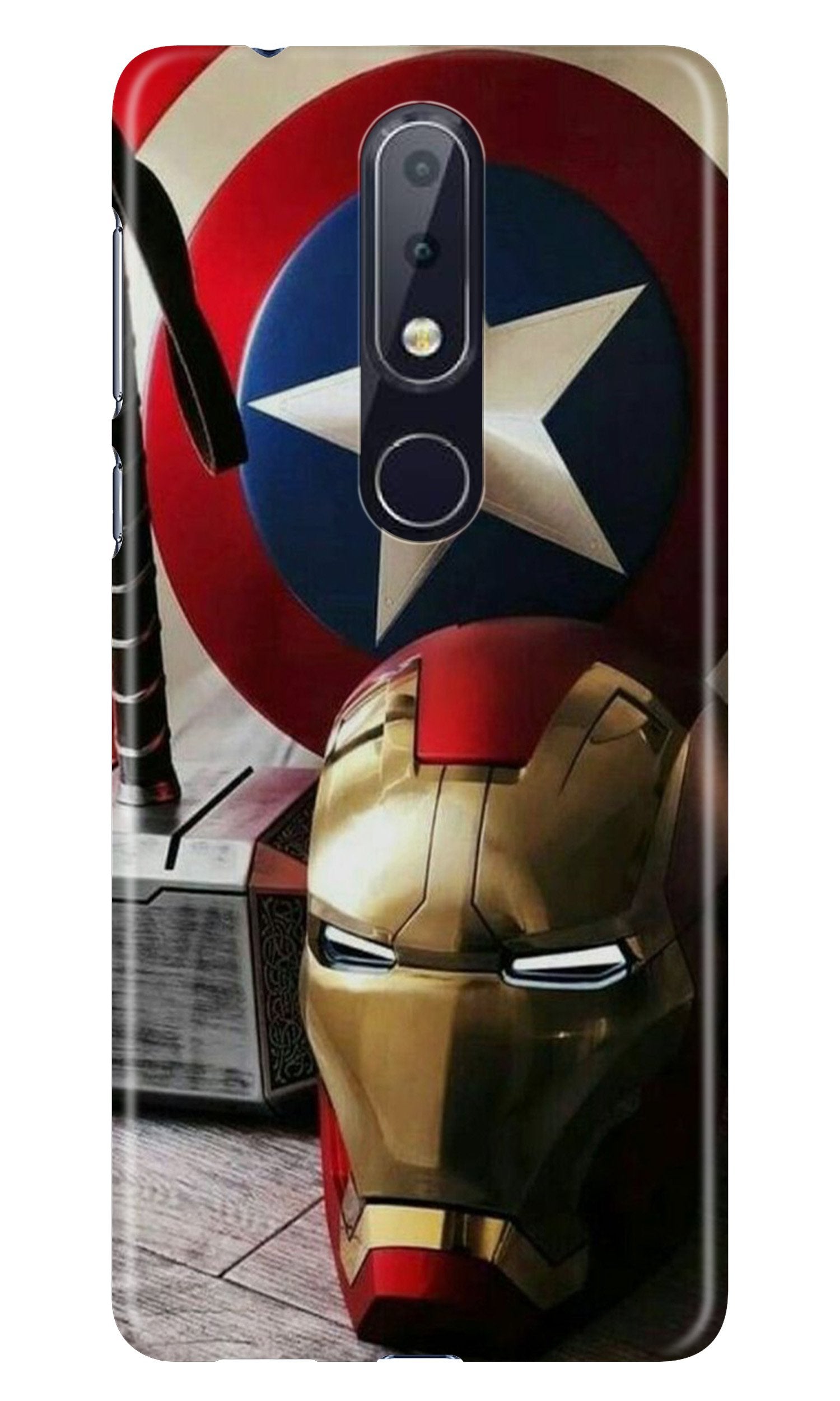 Ironman Captain America Case for Nokia 7.1 (Design No. 254) Ironman Captain America Case for Nokia 7.1 (Design No. 254)