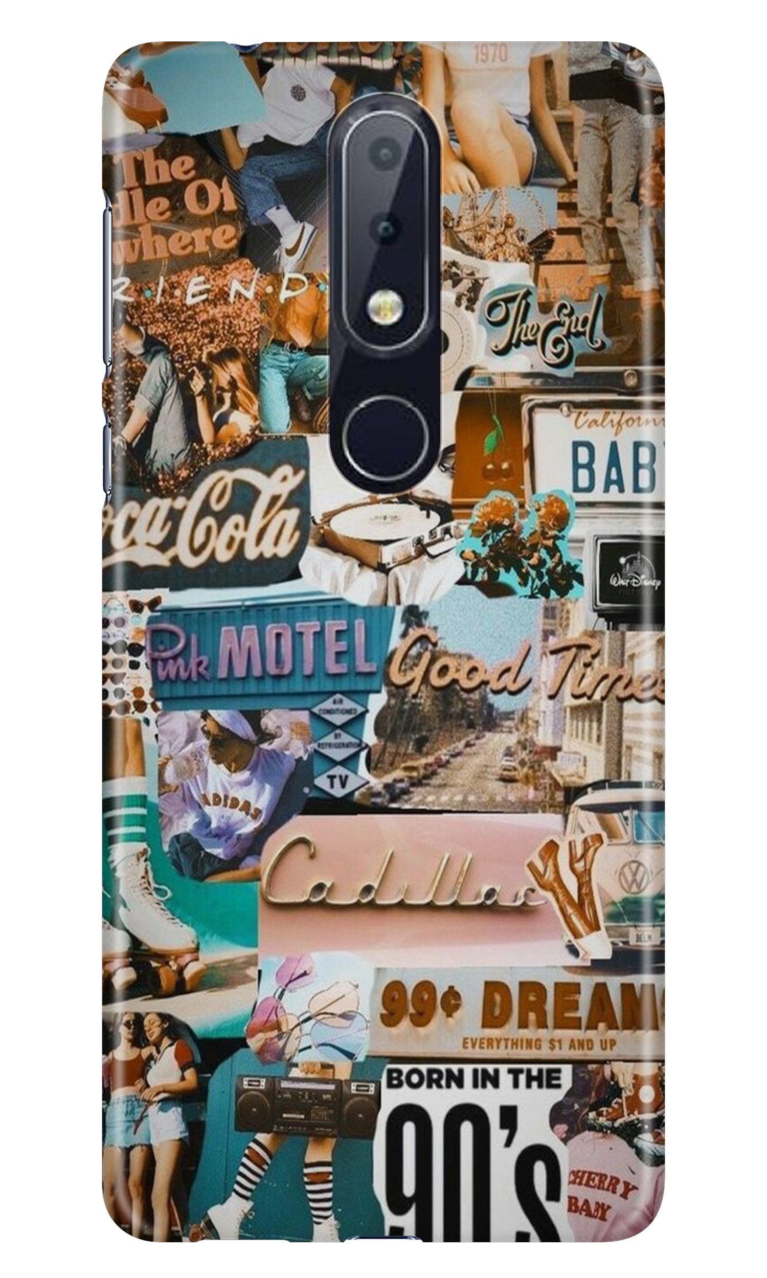 Vintage Design Case for Nokia 7.1 (Design No. 284) Vintage Design Case for Nokia 7.1 (Design No. 284)