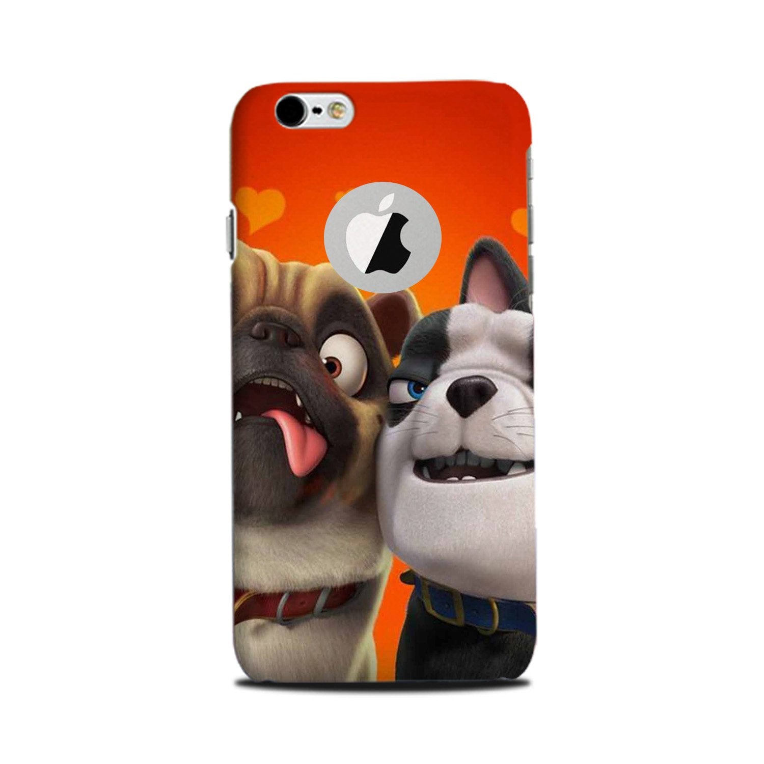 Dog Puppy Mobile Back Case for iPhone 6 Plus / 6s Plus Logo Cut (Design - 350) Dog Puppy Mobile Back Case for iPhone 6 Plus / 6s Plus Logo Cut (Design - 350)