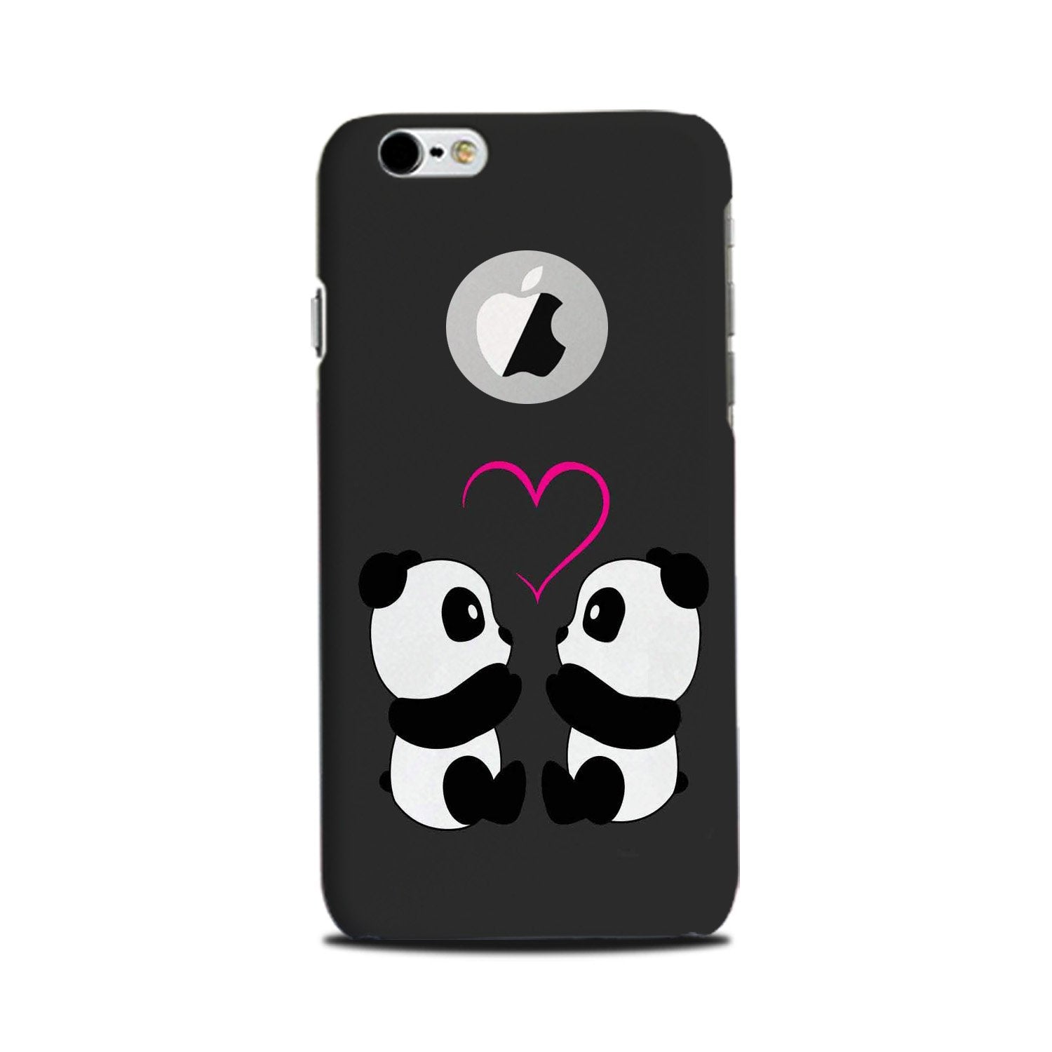Panda Love Mobile Back Case for iPhone 6 Plus / 6s Plus Logo Cut (Design - 398) Panda Love Mobile Back Case for iPhone 6 Plus / 6s Plus Logo Cut (Design - 398)